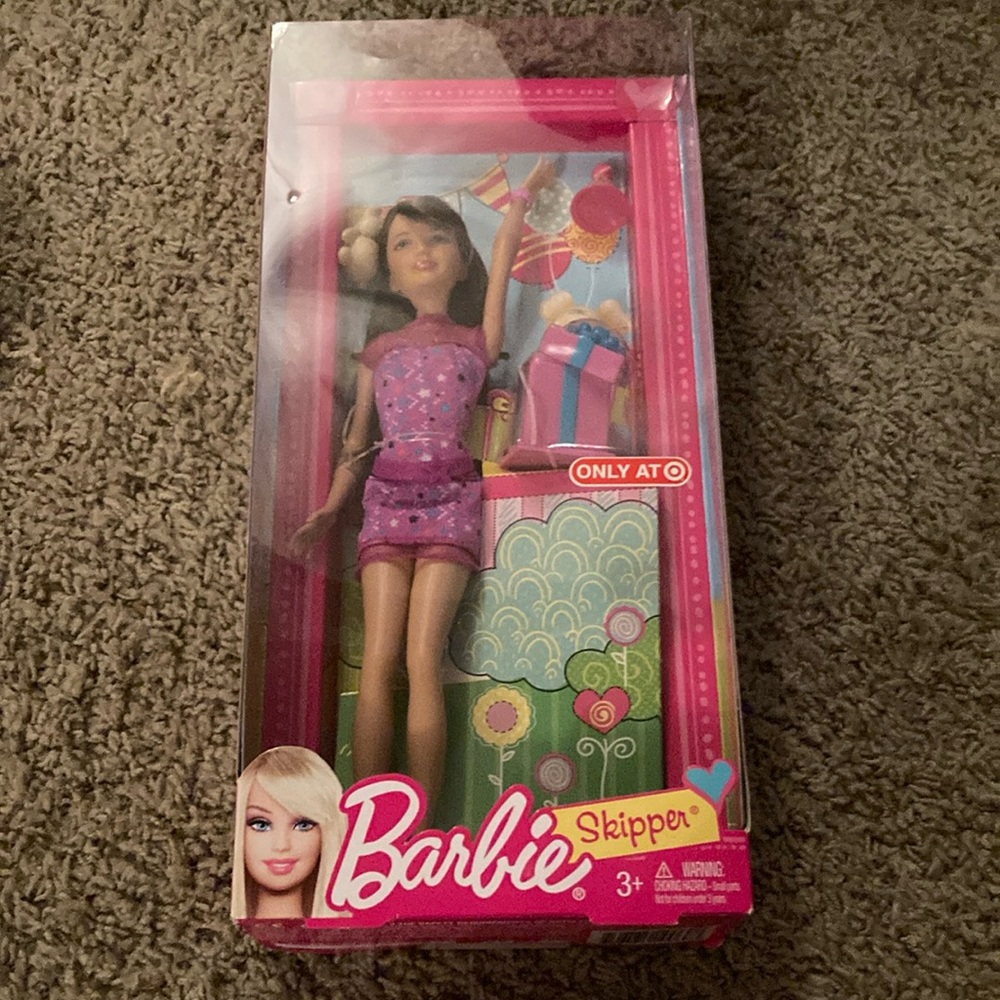 New Barbie Skipper Doll in Pink Dress